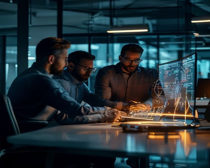 A data-center hall — the infrastructure Sigma Tech India engineers against